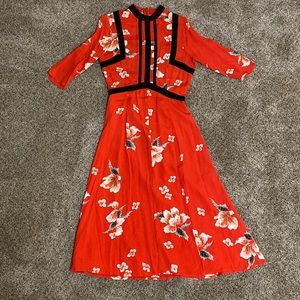 ASOS maxi long sleeve dress